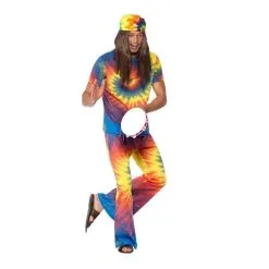 1960s Tie Dye Top And Flared Trousers -Contact Lens Shop 1960s tie dye top and flared trousers 438997