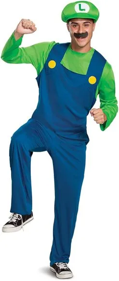 Disguise Costumes Luigi Classic Adult Costume