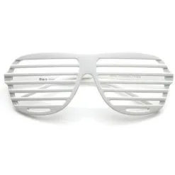 80s Slot Glasses - White.