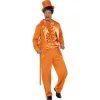 90s Stupid Tuxedo Costume - Orange -Contact Lens Shop 90s stupid tuxedo costume orange 797802