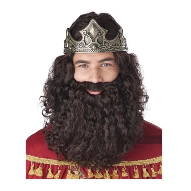 California Costumes Biblical King Wig & Beard/Adult Brown 3 California Costumes Biblical King Wig & Beard/Adult Brown