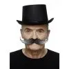 Black And Grey Long Handlebar Moustache -Contact Lens Shop black and grey long handlebar moustache 627689