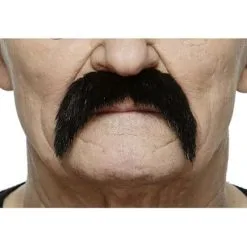 Black Grey Peppered Wild West Moustache