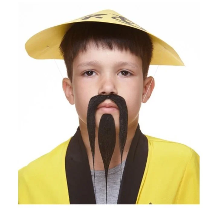 Black Oriental Beard And Moustache Small 3 Black Oriental Beard And Moustache Small
