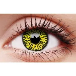 Crazy Lens Contacts Yellow Eclipse