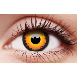Crazy One Day Contact Lens Orange Werewolf
