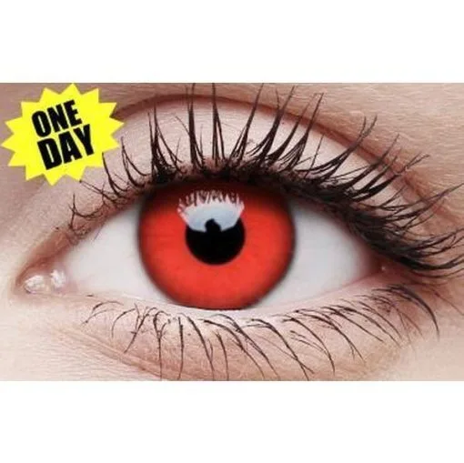 Crazy One-Day Contact Lens - Red Devil -Contact Lens Shop crazy one day contact lens red devil 302480