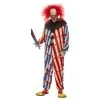 Creepy Clown Costume, Red & Blue, All In One -Contact Lens Shop creepy clown costume red blue all in one 351938