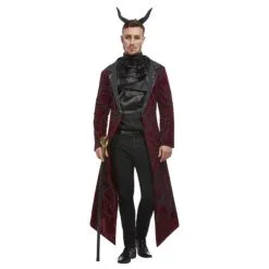 Deluxe Devil Costume, Red, Male