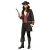 Deluxe Swashbuckler Pirate Costume, Black -Contact Lens Shop deluxe swashbuckler pirate costume black 499044