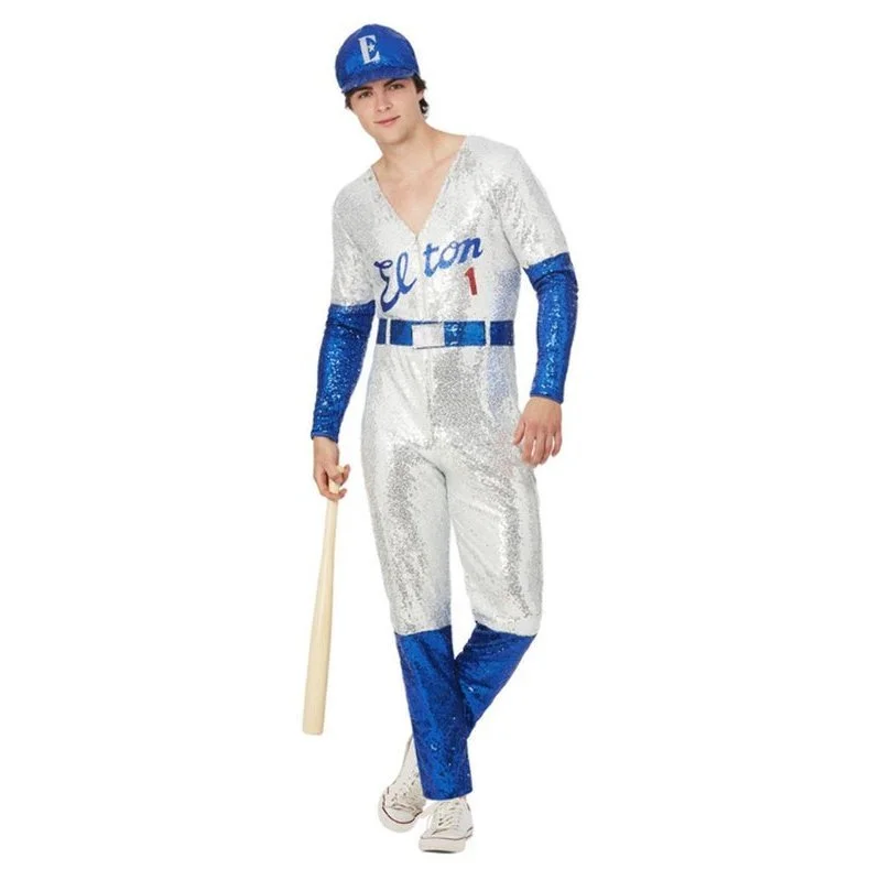 Elton John Deluxe Sequin Baseball Costume 5 Elton John Deluxe Sequin Baseball Costume - Image 3