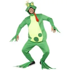 Frog Prince Costume, Top With Attached Gloves
