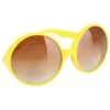 Tom Foolery Glasses Hippie Yellow Brown Lenses -Contact Lens Shop glasses hippie yellow brown lenses 572844