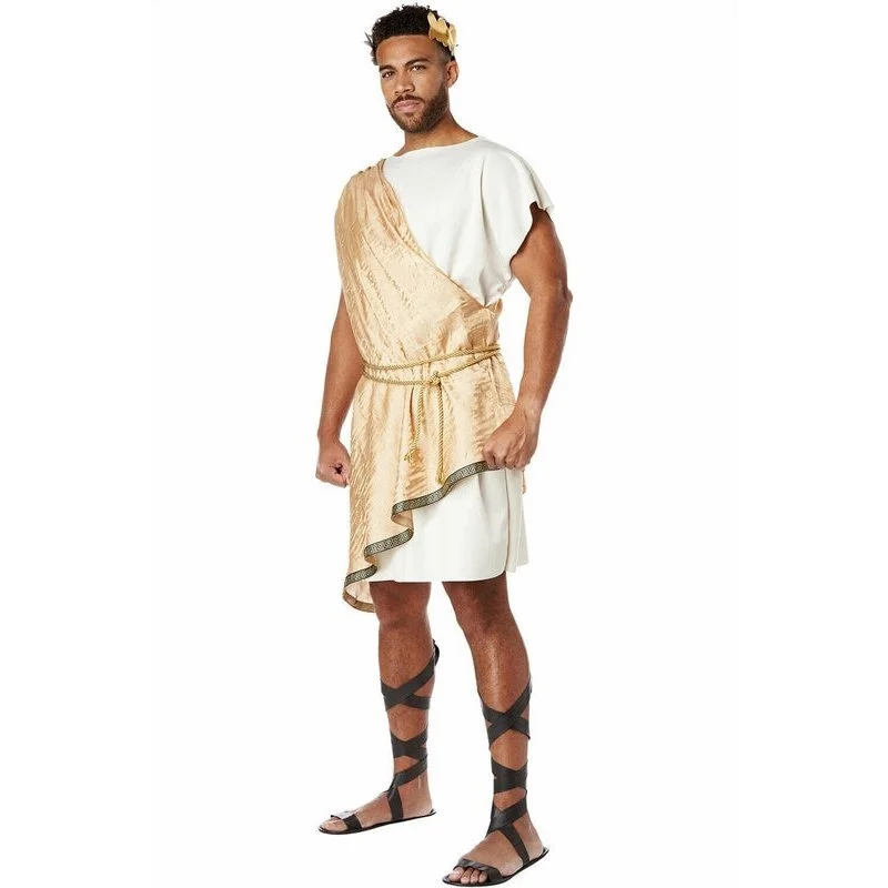 California Costumes Greek God Toga Adult Men Costume 3 California Costumes Greek God Toga Adult Men Costume