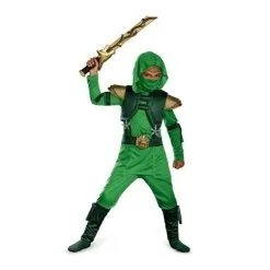 Disguise Costumes Green Master Ninja Deluxe Costume