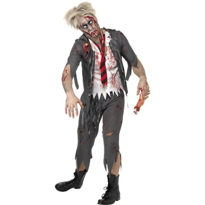 High School Horror Zombie Schoolboy Costume 3 High School Horror Zombie Schoolboy Costume