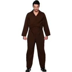 Underwraps Horror Jumpsuit Brown