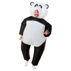 Inflatable Giant Panda Costume, Black & White -Contact Lens Shop inflatable giant panda costume black white 556998