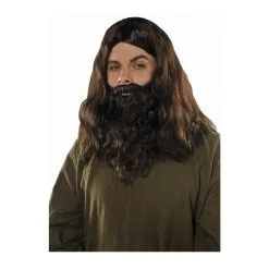 AMSCAN Long Wig And Beard Set Brown
