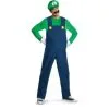 Disguise Costumes Luigi Deluxe Adult Costume -Contact Lens Shop luigi deluxe adult costume 180638