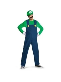Disguise Costumes Luigi Deluxe Adult Costume