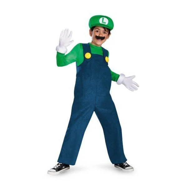 Disguise Costumes Luigi Deluxe Child Costume 3 Disguise Costumes Luigi Deluxe Child Costume