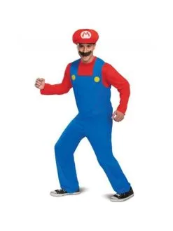 Disguise Costumes Mario Classic Adult Costume