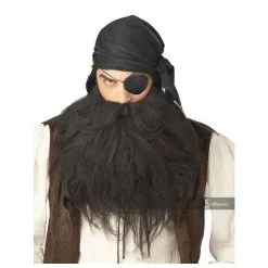California Costumes Pirate Beard & Moustache Black