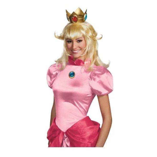 Disguise Costumes Princess Peach Adult Wig 3 Disguise Costumes Princess Peach Adult Wig