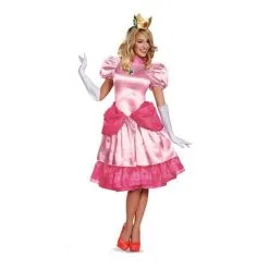 Disguise Costumes Princess Peach Deluxe Adult Costume
