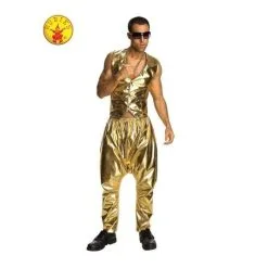 Rapper Gold Pants Only, Adult