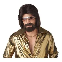California Costumes Sexy 70's Man Wig, Beard & Moustache