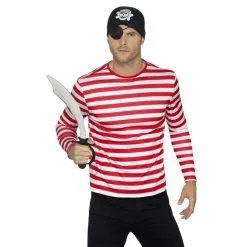 Stripy T Shirt, Red -Contact Lens Shop stripy t shirt red 133525