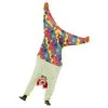 Upside Down Clown Costume, Multicoloured