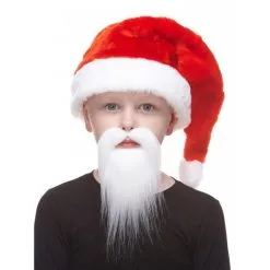 White Long Beard And Moustache Small