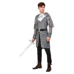 Winter Warrior King Costume, Grey