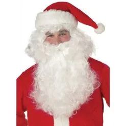California Costumes Yule Time Deluxe Santa Beard And Wig Set